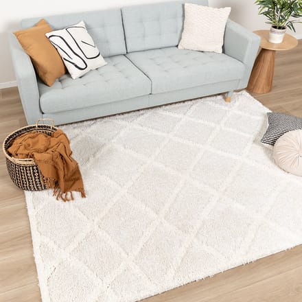 Fraai Scandinavisch vloerkleed - Lova Lines Crème - 200x290cm