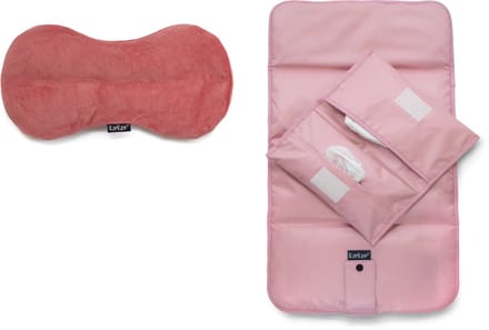 Package deal: Woller warmtekussen + Napper Verschoonmatje met Luieretui - Mauve, roze