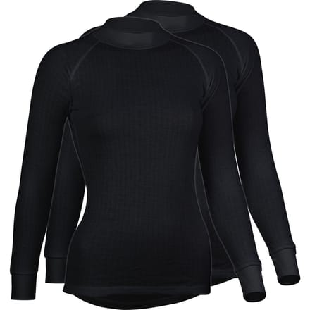 Avento  - Maat 38- Thermoshirt Lange Mouw Vrouwen - 2-Pack - Zwart