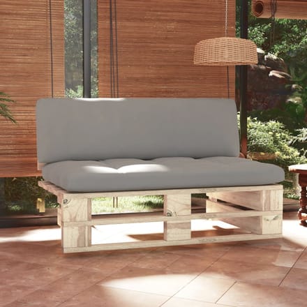 vidaXL - Tuinmiddenbank - pallet - geïmpregneerd - grenenhout