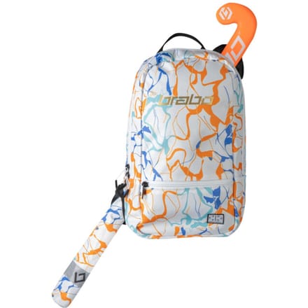 BRABO - backpack fun marble white - Hockey rugzak - Wit