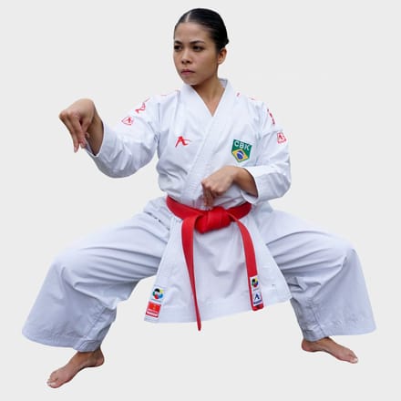 Arawaza kata-karatepak Black Diamond dames | WKF-approved | Wit (Maat: 165)