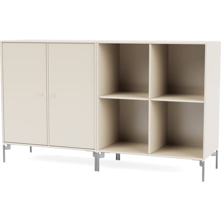Montana Pair Sideboard - Oat - Poten 12,6 cm chroom