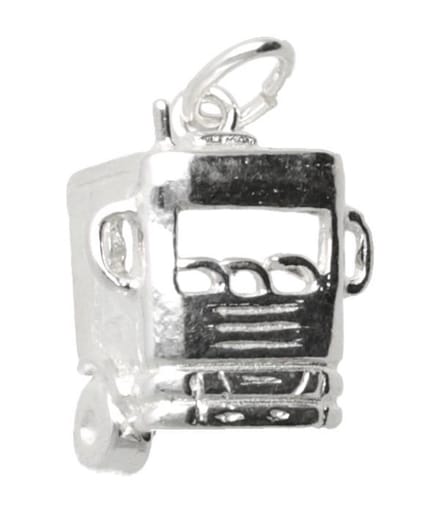 Zilveren Vrachtwagen cabine ketting hanger