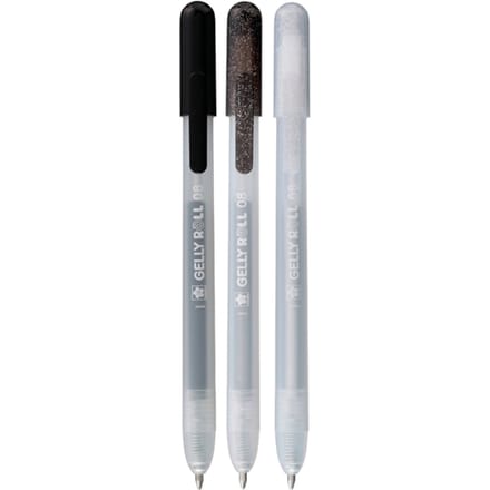 Gelschrijver Sakura Gelly Roll Special 08 klikfunctie set à 3 zilver