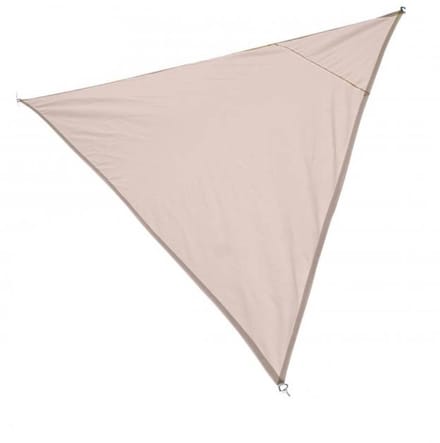 Schaduwdoek beige 3,6x3,6x3,6 m van polyester 160 g/m²