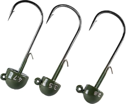 LMAB Tungsten Ned Jig Green Pumpkin 3st. Size 1/0 - 4,7 gr