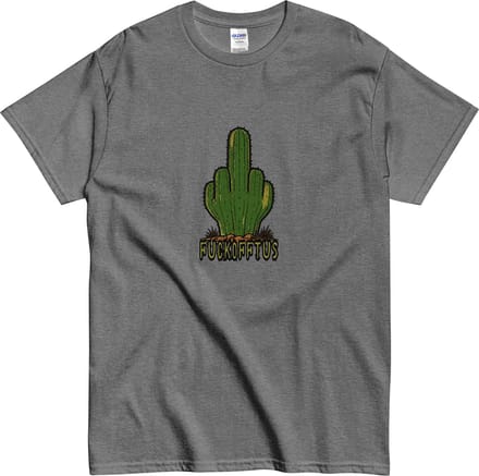 Grappig Stoer Tshirt Mannen en Vouwen - Fuck Off - Grijs - S