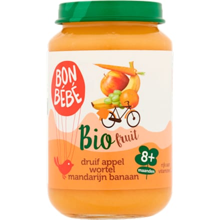 Bio 8mF0802 druif appel wortel mandar