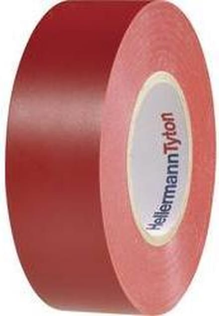 HellermannTyton HelaTape Flex 1000+ 710-10604 Isolatietape HelaTape Flex 1000+ Rood (l x b) 20 m x 19 mm 1 stuk(s)