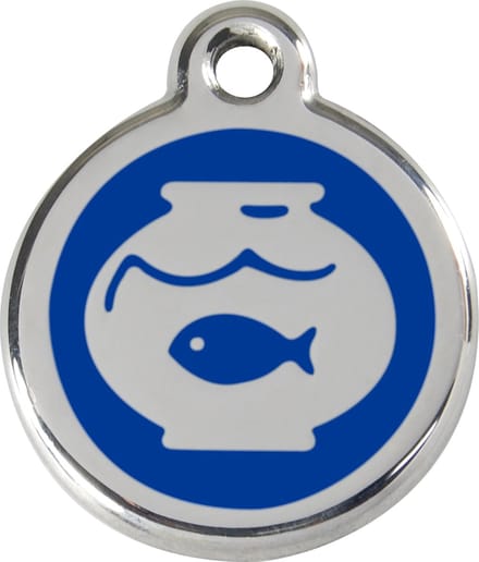 Red Dingo Kattenpenning 20 mm vissenkom blauw