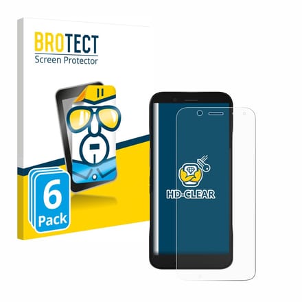 BROTECT - Screenprotector voor Datalogic Memor 12 - Folie Beschermfolie transparant 6 Stuks