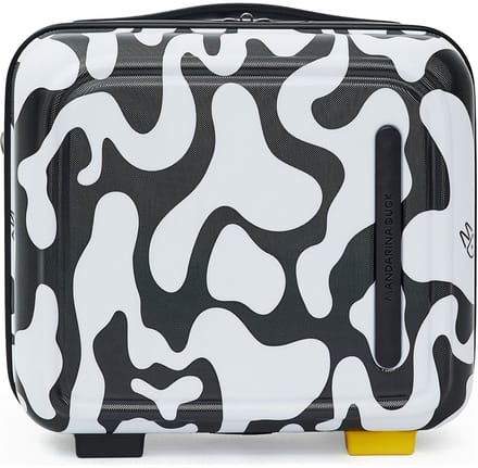 MANDARINA DUCK beauty case Logoduck + Printed Beauty Case Moire zwart wit