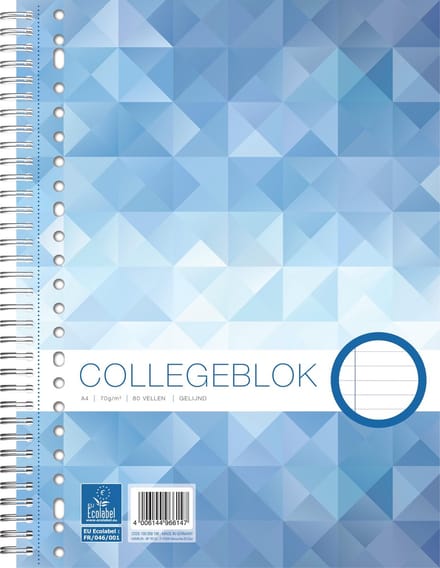 Work Collegeblok A4  - Lijn - 23-gaats - 5 stuks