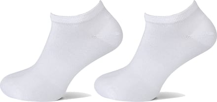 Basset - Unisex Bamboe Sneakersokken - 2-Pack - Maat 43/46 - Wit
