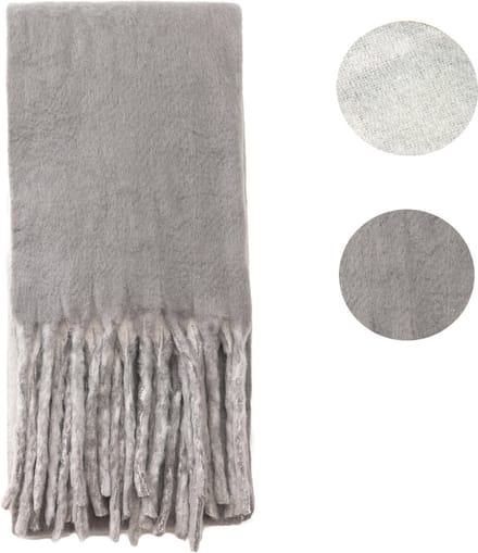 Emilie scarves - sjaal - wintersjaal - dames - tweekleurig - grijs