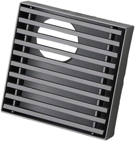 Vloer Afvoer - Douche Put - Water Afvoeren - Zelfsluitende Klep - 10x10cm - Grijs