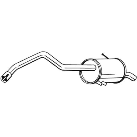 Geluiddemper achter BOSAL 278-803