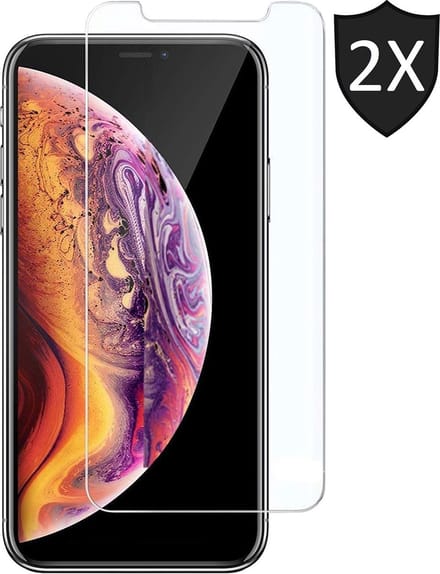 Screenprotector geschikt voor iPhone 11 Pro / XS - Gehard Glas Beschermglas Tempered Glass Screen Protector - 2 Stuks