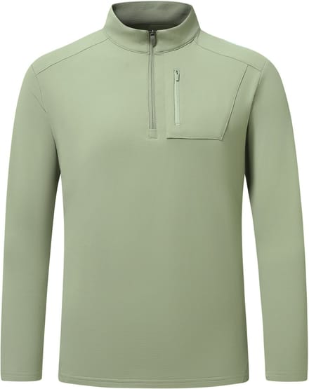 YOUTHUP Heren Stretch sportshirt - Half-rits ontwerp - S