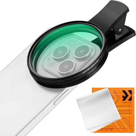 Clip-on 67mm CPL Polaroid Filter voor Smartphone en Camera Lens, Geschikt voor iPhone en Samsung Series