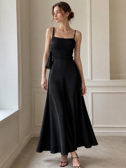 SUNMOOL Dames Skirt - Dames Rok - Zwart - Maat : S