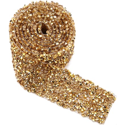 1 yard 30mm Diamant Mesh Wrap Rol Glitter Kristal Strasslint Decoratie (Wit)