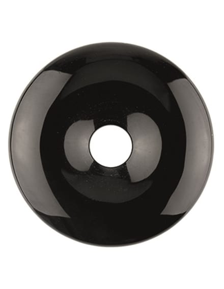 Obsidiaan zwart donut 50 mm