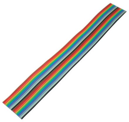 Flachkabel farbig Raster 1,27mm 20 pin 3m
