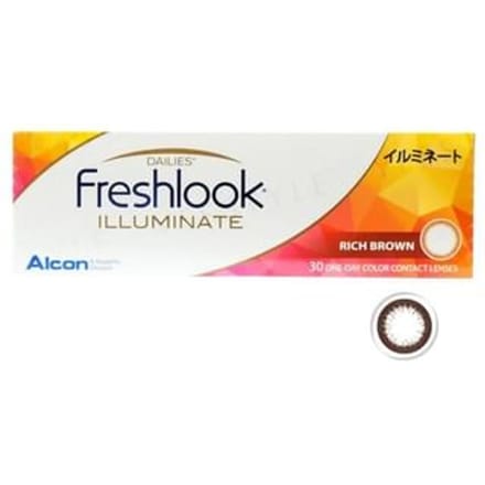 Alcon - Freshlook 1 Day Illuminate Color Lens Rich Brown 30 pcs P-5.25 (30 pcs)