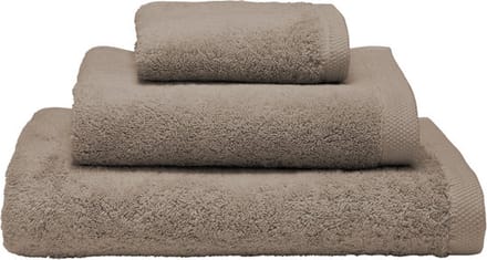De witte Lietaer badhanddoek taupe 50x100cm