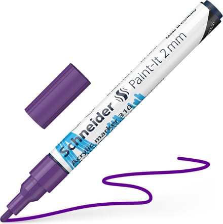 Schneider acrylmarker - Paint-It 310 - lijnbreedte 2mm - paars - S-120108