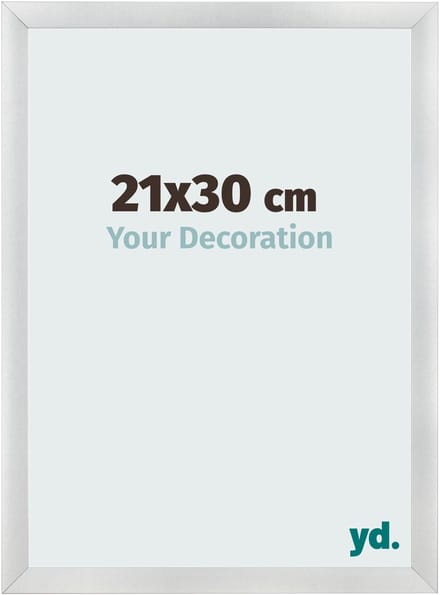 Your Decoration - Fotolijst 21x30 cm - MDF - Zilver Mat - Pisa