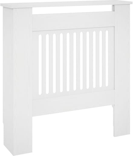 HOMCOM-Heizkörperverkleidung-Spanplatte, MDF-78L x 19B x 81H cm-Weiß