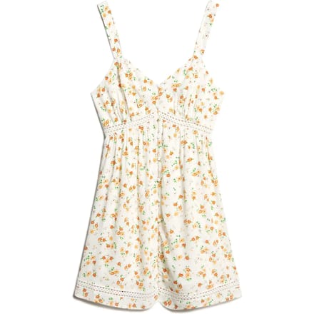 Superdry - Cami jurk met V-hals en kanten afwerking - Dames - Jurken