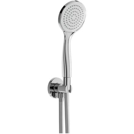 Herzbach LIVING SPA bath set with cone holder and shower connection bend, round 11.620224.2.01