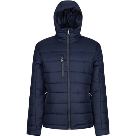 Regatta Heren Navigate Thermische Hooded Jacket (Marine/Seal Grijs)