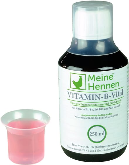 Vitamine-B-Vital 250 ml, vitamine B-complex voedingssupplement voor kippen, duiven en kwartels - MyHens