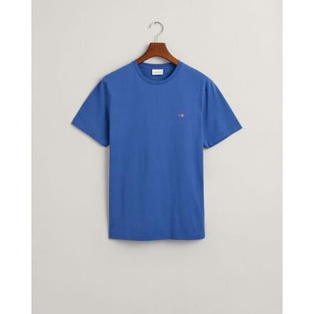 Gant T-Shirt Regular Uni Fine Shield Embroidery Rich Blue / male