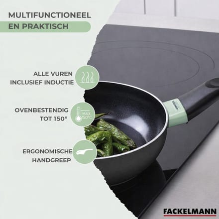 Set van 3 keramische antiaanbakpannen 24, 28 en 30 cm Fackelmann Brandao