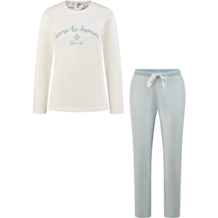 By Louise Dames Pyjama Set Lang Dare To Dream Wit - Maat M
