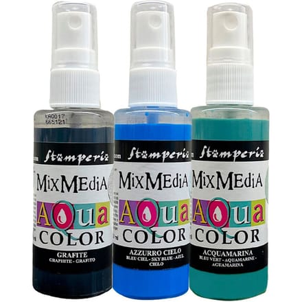 Stamperia Aquacolor "Art of Travelling", set van 3