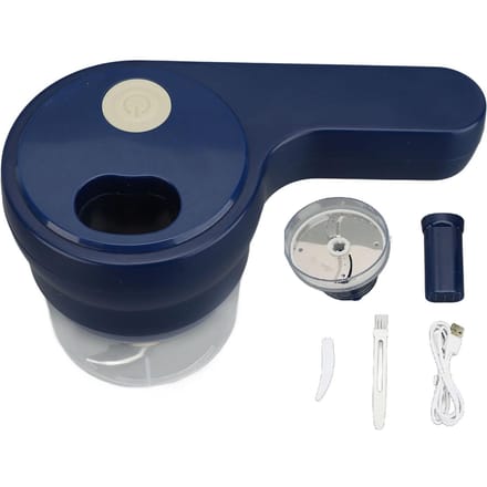 Draagbare Elektrische Groentesnijder 4 in 1 Multifunctionele Draadloze Mini Ui Selderij Gember L black