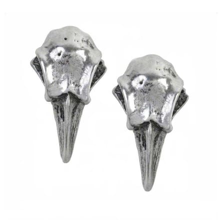 Alchemy Gothic Stud oorbellen RABESCHADEL Zilverkleurig