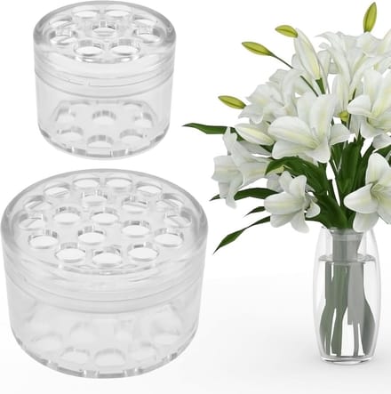 Spiraalvormige bloemstengelhouders - Set van 2 voor elegante bloemschikkingen