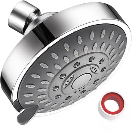 Douchekop 5 Modi Verstelbaar Roestvrij Staal G1/2 Badmondstuk voor Badkamer Toilet gray