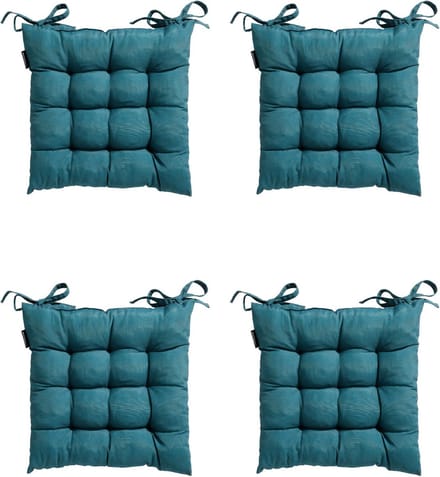 Madison - Zitkussen - Universeel - 4 stuks - 46 x 46 cm - Blauw - Tuin
