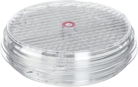 Ventilatierooster Rond - Grille Glas - Ventilatie Ramen - Omkeerbare Schroefring - Diameter 220 mm - Transparant