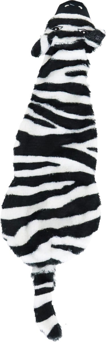 Boon Hondenspeelgoed Zebra Pluche + Piep Zwart/Wit 55cm