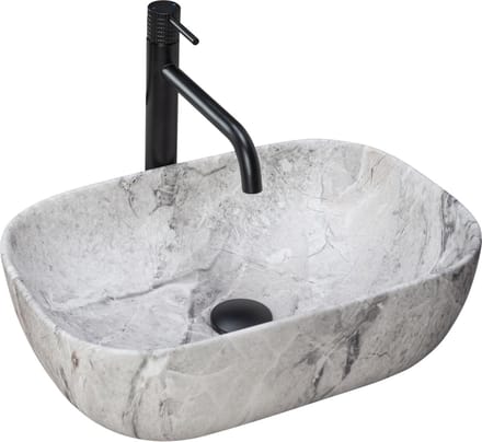 Rea Livia Stone Opzetwastafel Steen Imitatie 46,5x33,5 cm